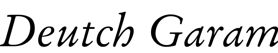 Deutch Garamond SSi Italic Yazı tipi ücretsiz indir